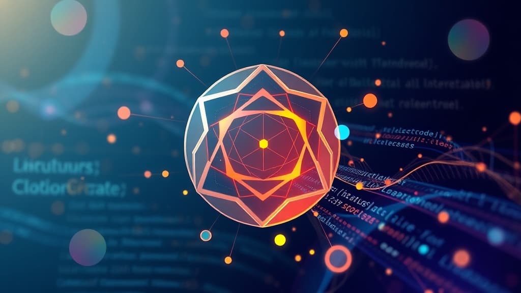 Abstract visualization of claude 4.5: adaptive learning for real-time user feedback code elements programming concept develop