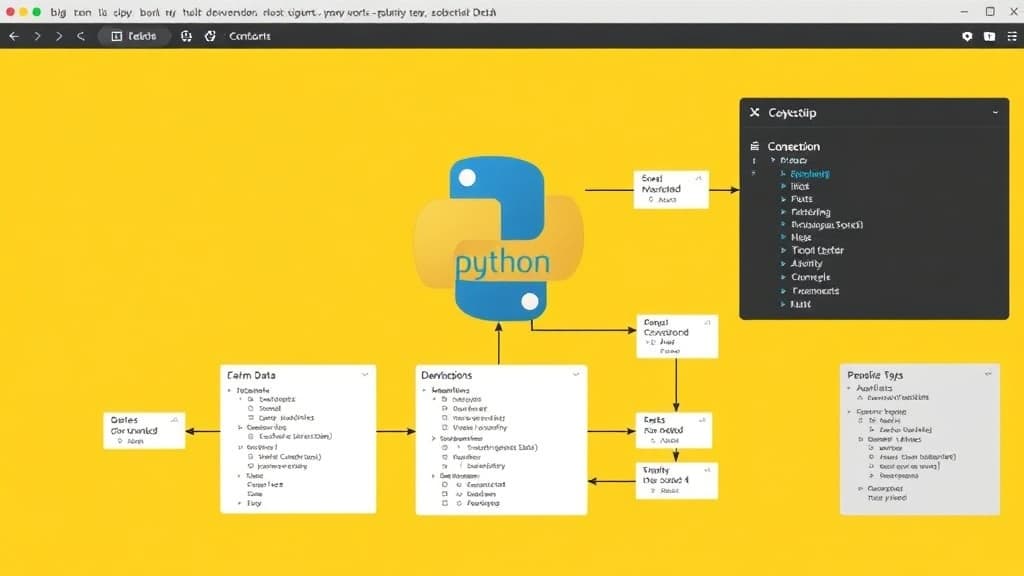 Development workflow for python 3.13: built-in data classes for enhanced data manipulation technical diagram style modern UI 