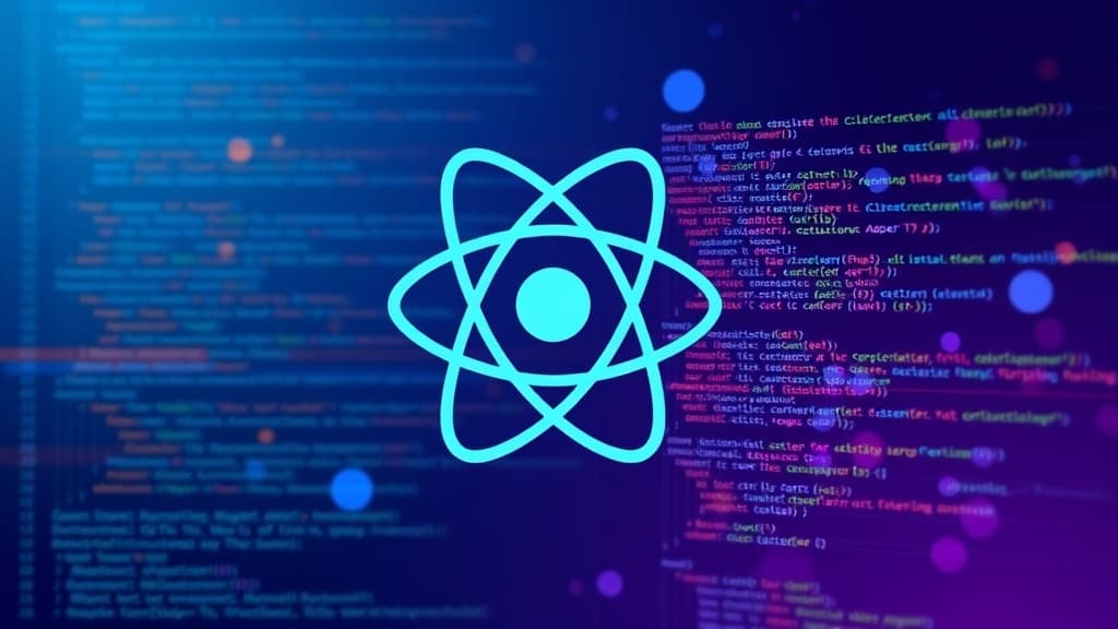 Abstract visualization of react 19.2: introduction of server components in static site generation code elements programming c