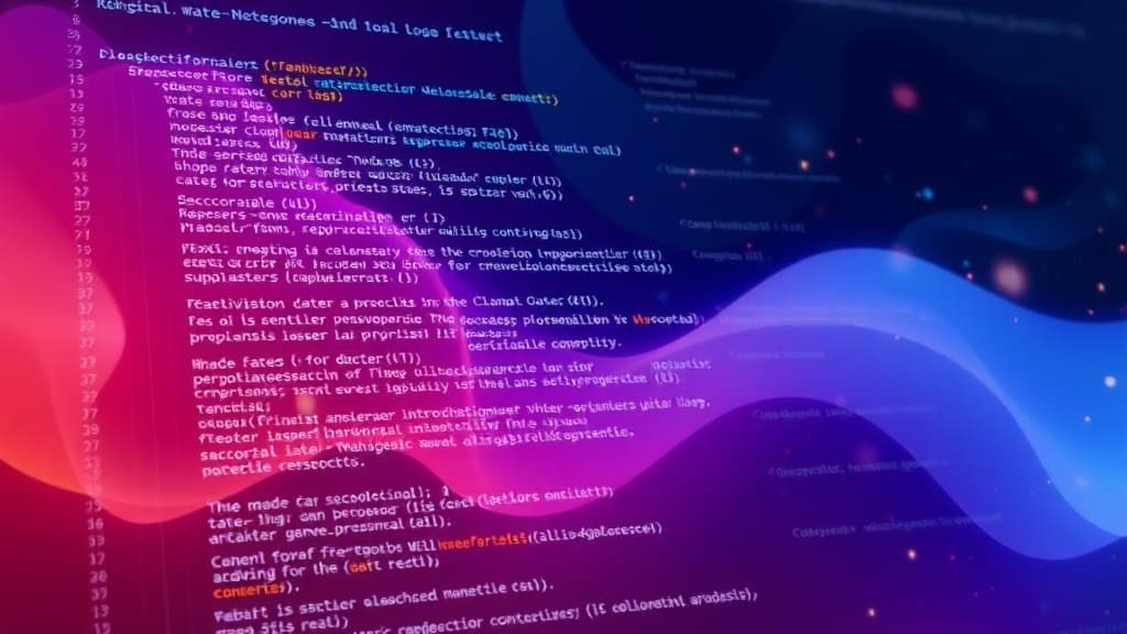 Abstract visualization of next.js 15.8: progressive enhancement in ssr code elements programming concept developer tools mode