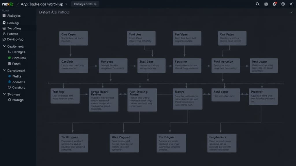 Development workflow for next.js 15.10: enhanced static site generation with dynamic content technical diagram style modern U
