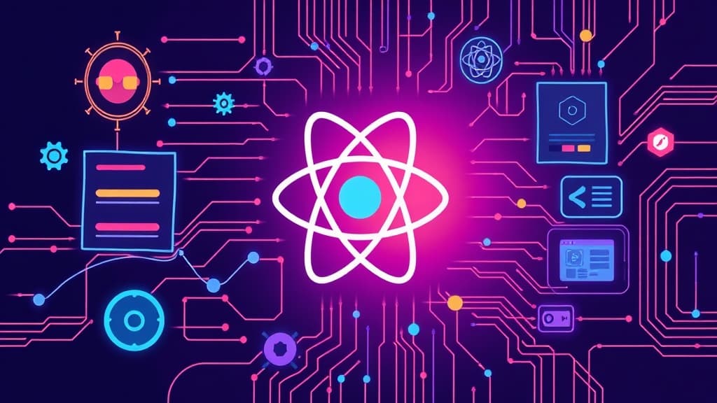 Professional technical illustration of react 19.2: introduction of server components in static site generation modern develop