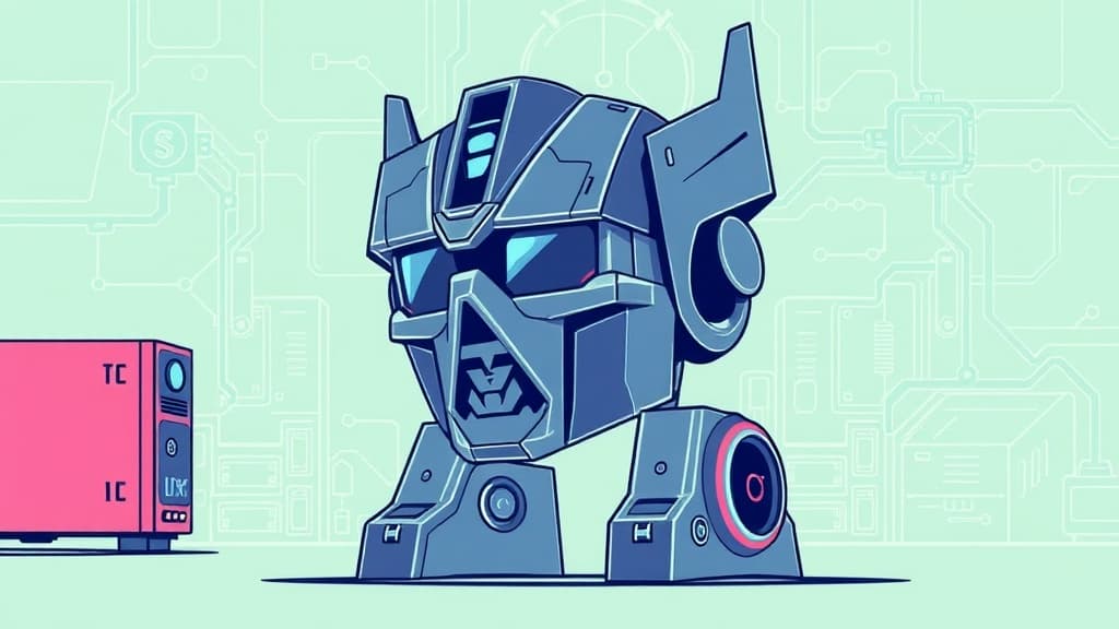 Professional technical illustration of transformers 3.0: advancements in nlp applications modern developer aesthetic clean mi