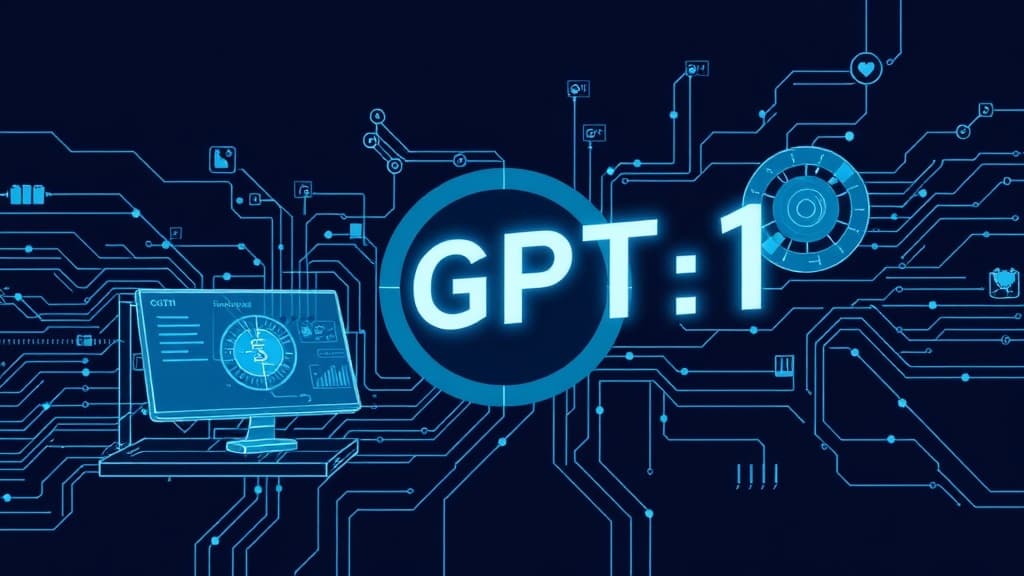 Professional technical illustration of gpt-5.1: enhanced fine-tuning capabilities for domain-specific applications modern dev