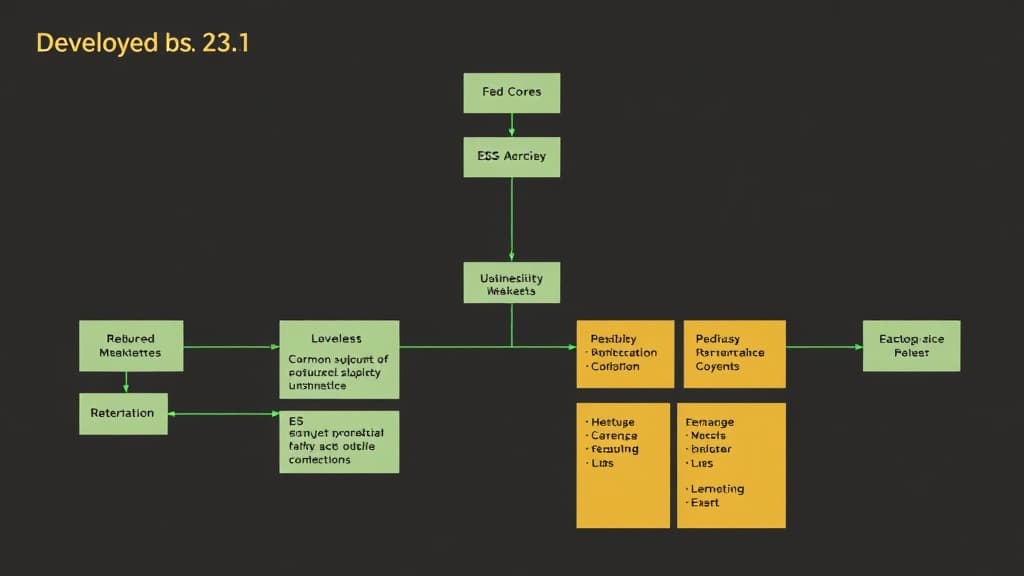 Development workflow for node.js 23.1: native support for es modules in core libraries technical diagram style modern UI desi